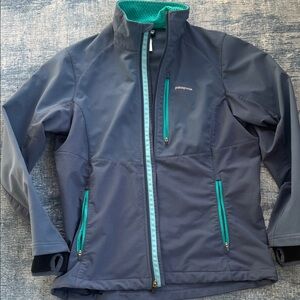 Patagonia Women's Blue Jacket with Teal Highlights